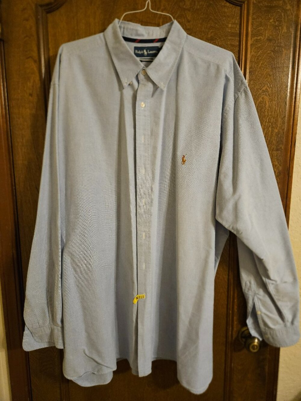 Polo Ralph Lauren Classic Fit Oxford Button-up, Light Blue, 3XLT Big and Talll